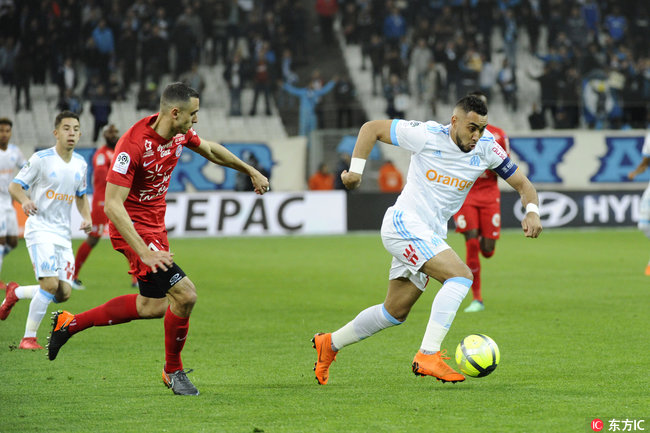 法甲第32轮马赛0:0闷平蒙彼利埃