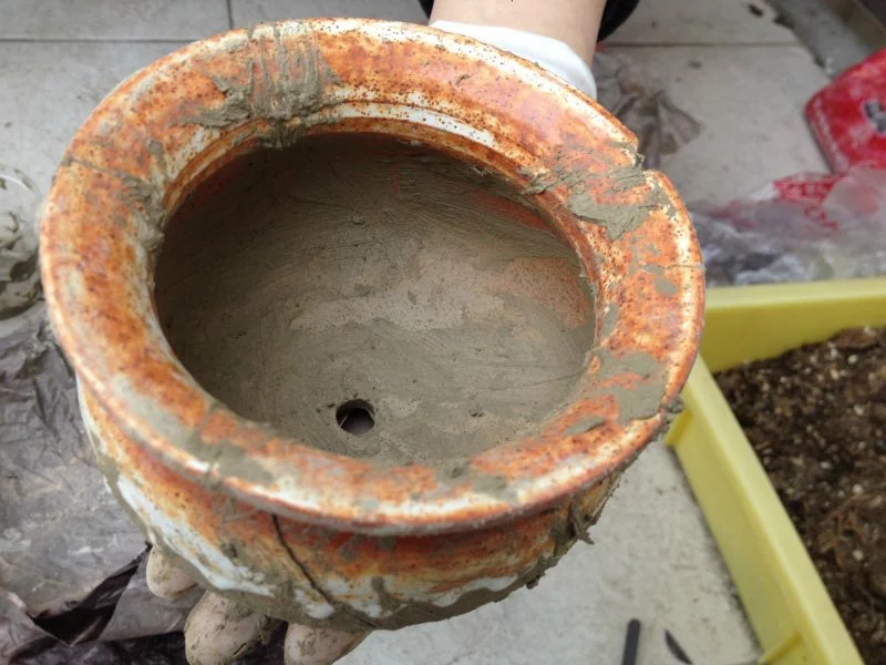 怎样修补破损瓷盆,陶瓷花盆怎么改缺口盆