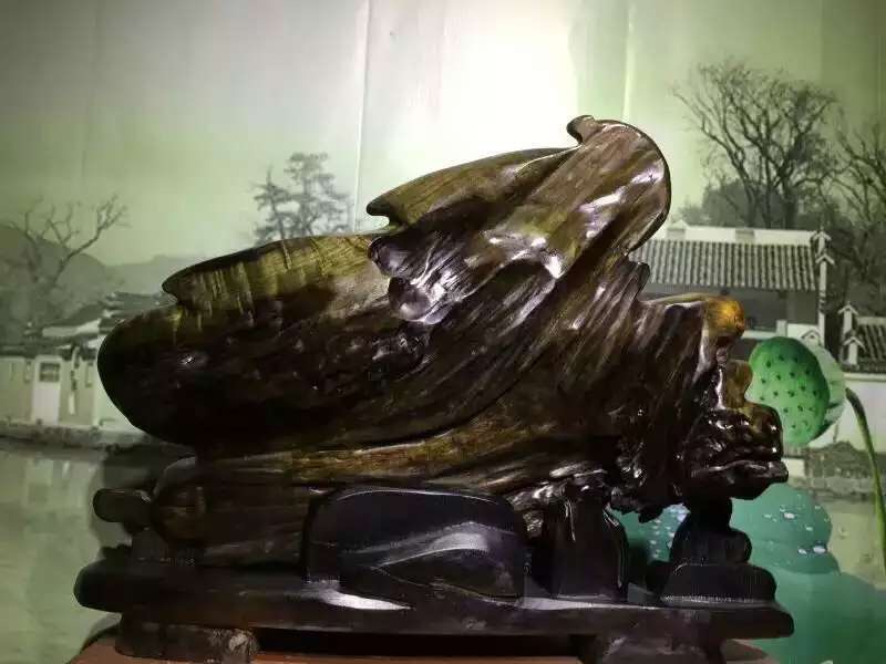 金丝楠乌木财神爷,金丝楠木能摆财神旁边吗