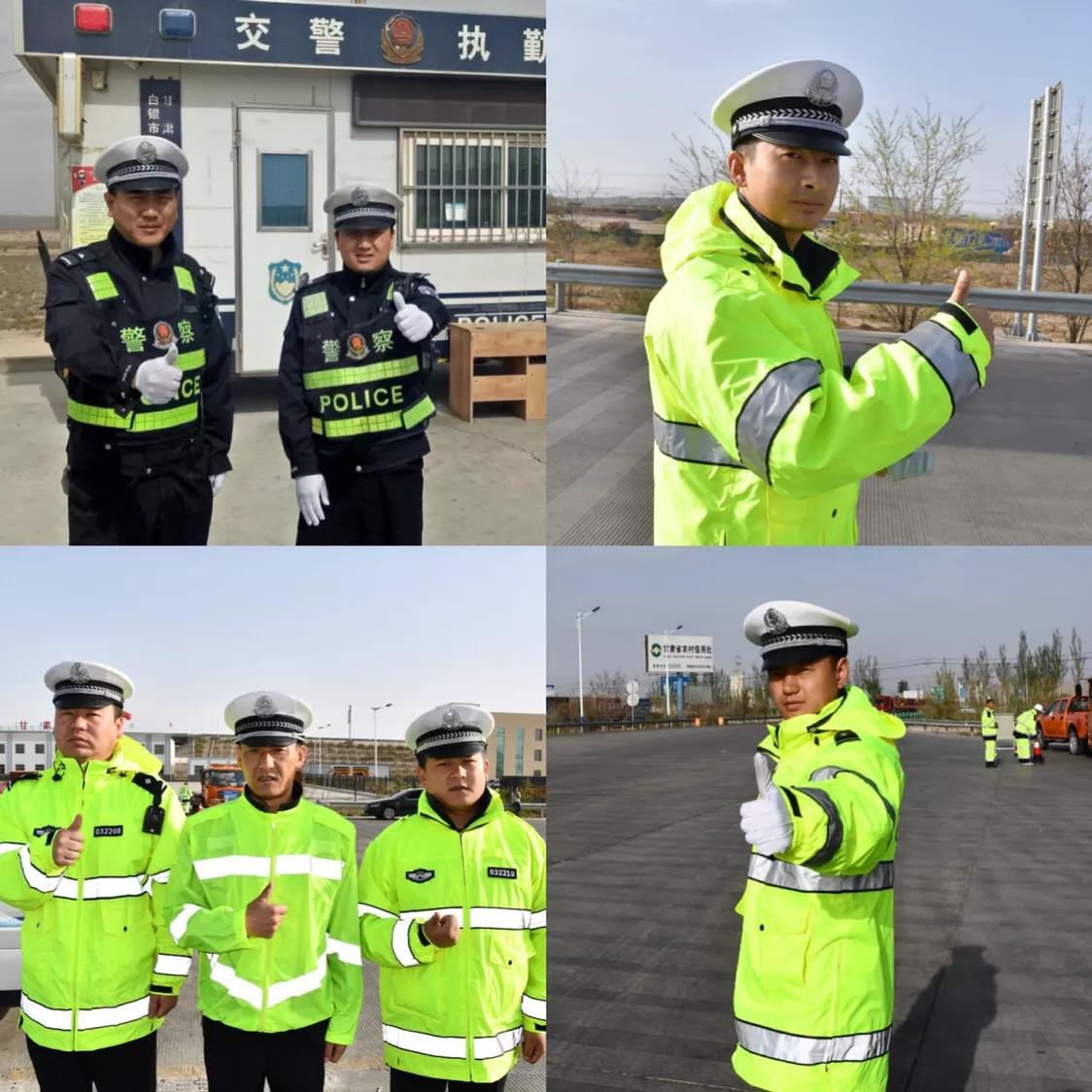 高速交警在服务区坚守岗位,我在岗高速交警坚守岗位