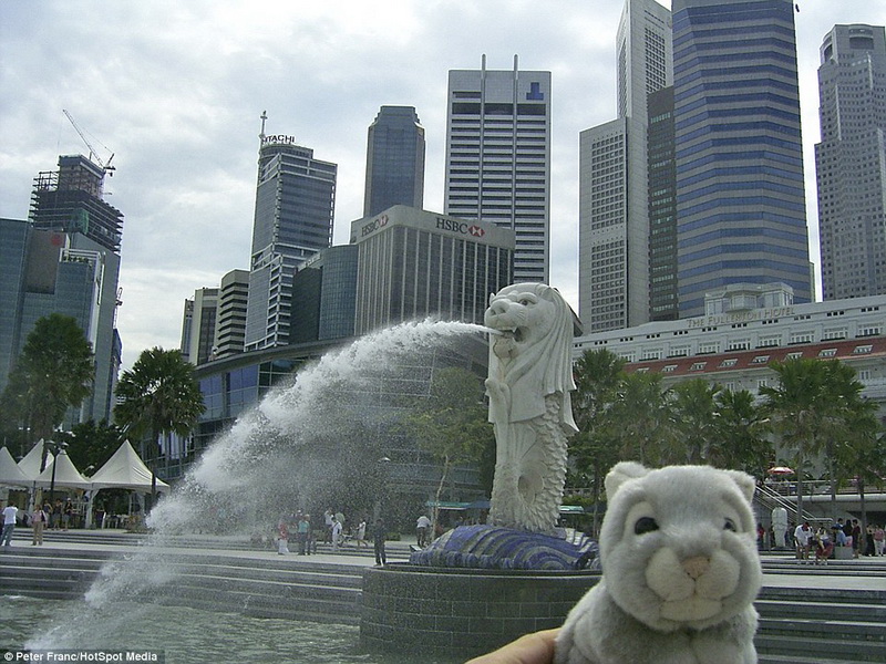 男子携带玩偶兔旅行20多国你想携带什么？