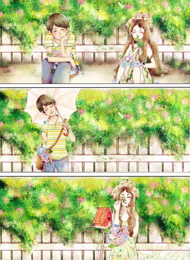 爱就是你对我说，“慢慢吃，我等你”。