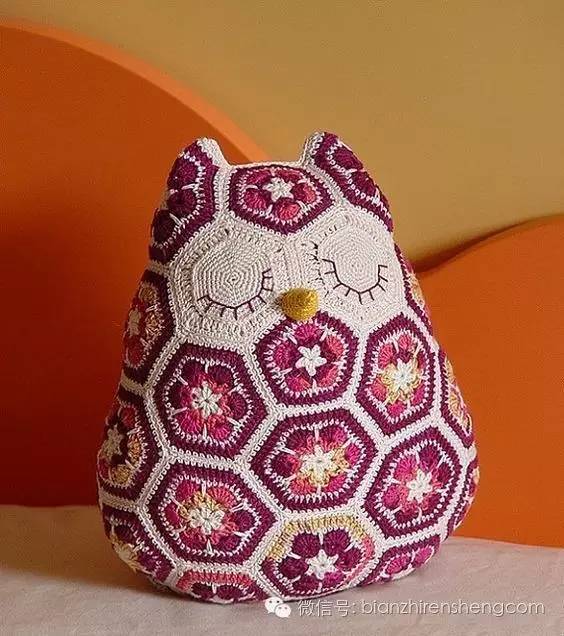 非洲菊拼花的钩针图解,非洲菊拼花钩针教程