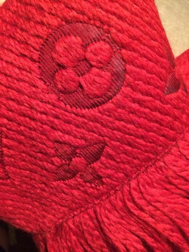 lvlogomania围巾红色,lvlogomania围巾