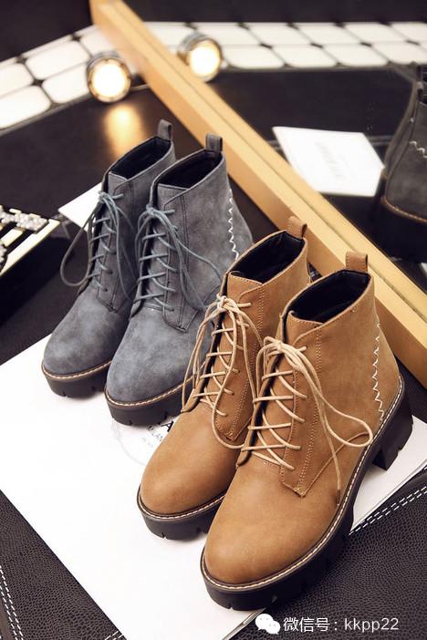 韩版尖头高跟女靴,韩版英伦风女靴