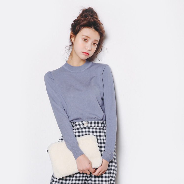 露脐半截衫,露锁骨打底衫遮肚子