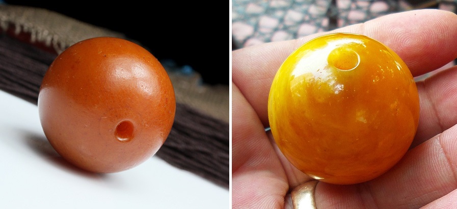 蜜蜡真假的分辨最简单方法是什么,蜜蜡打紫光灯一定能鉴别真假吗