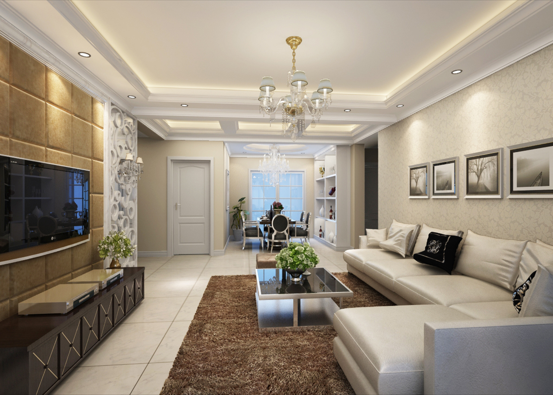 西宁小户型现代风格,西宁现代简约风装修二手房