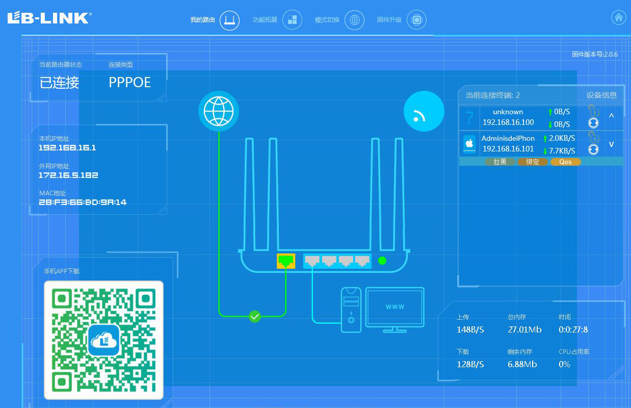 必联随身wifib-link测评,b-link必联千兆路由器