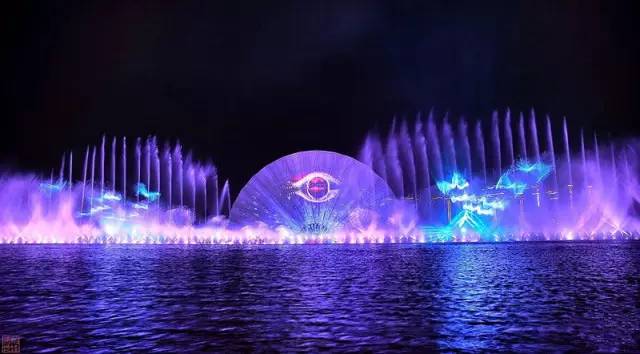 开封西湖音乐喷泉,最美西湖胜景