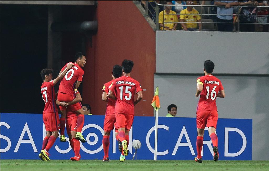 国足亚运队1-0击败韩国进球图片,u20亚洲杯国足vs韩国全场回放