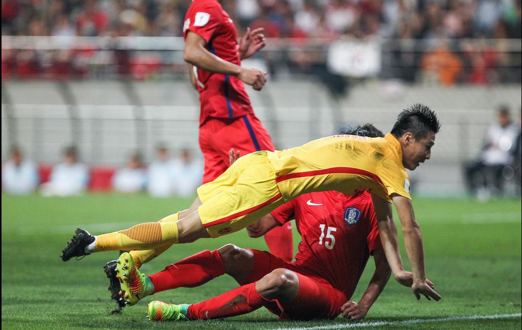 国足亚运队1-0击败韩国进球图片,u20亚洲杯国足vs韩国全场回放