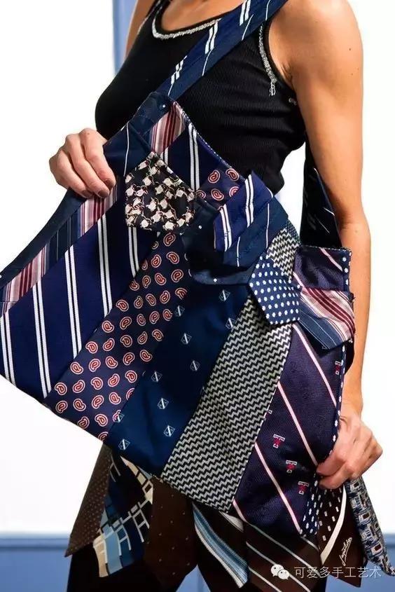 旧领带变身戒指收纳台,旧领带变废为宝