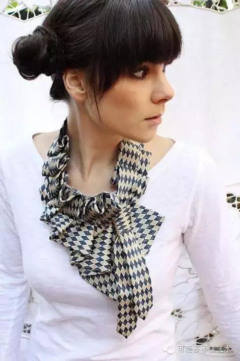 旧领带变身戒指收纳台,旧领带变废为宝