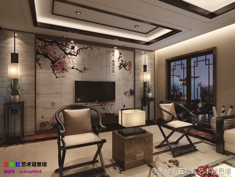 现代中式艺术漆电视背景墙,新中式电视背景墙雕刻