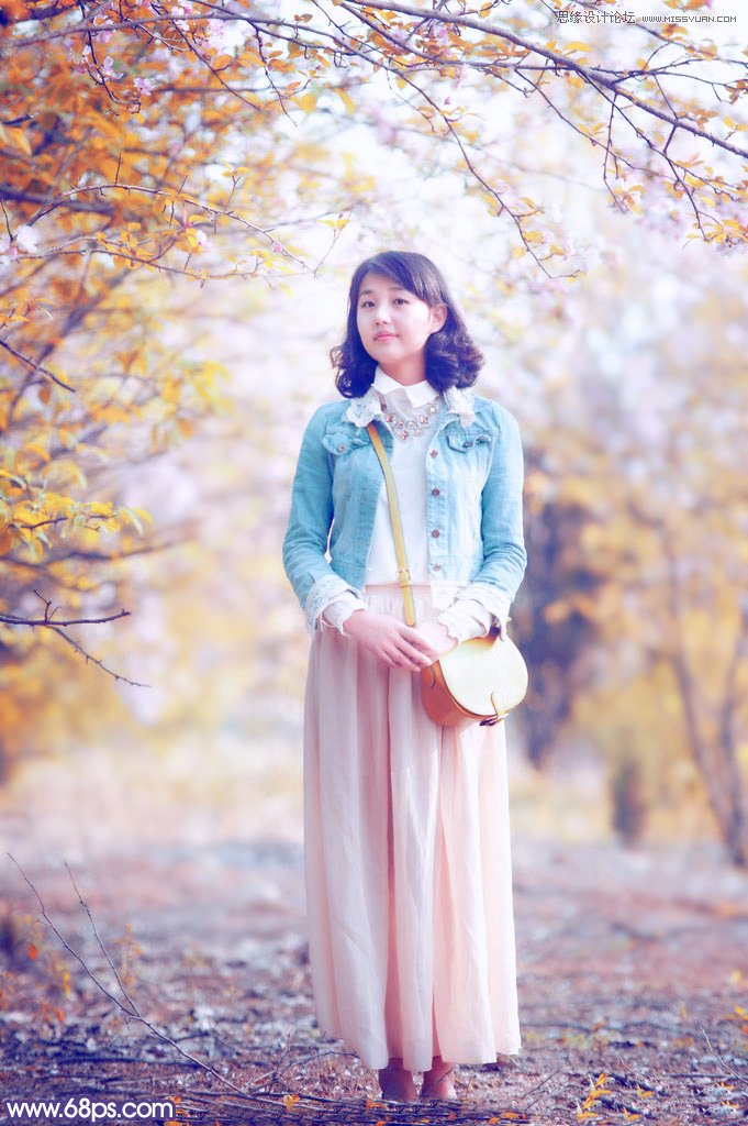 ps写真人像调色高级感黄背景,人像秋天调色ps