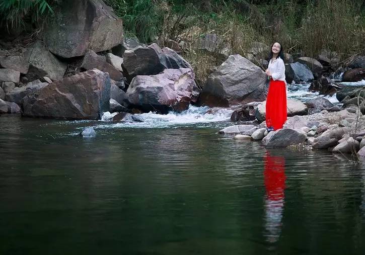 海南天台山小九寨,小九寨青山绿水