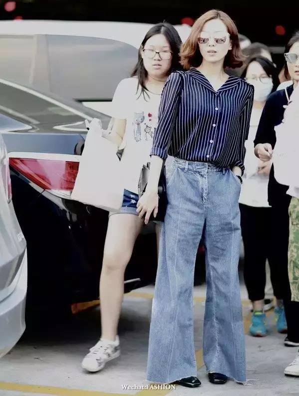刘诗诗阔腿裤,刘诗诗穿阔腿裤太惊艳