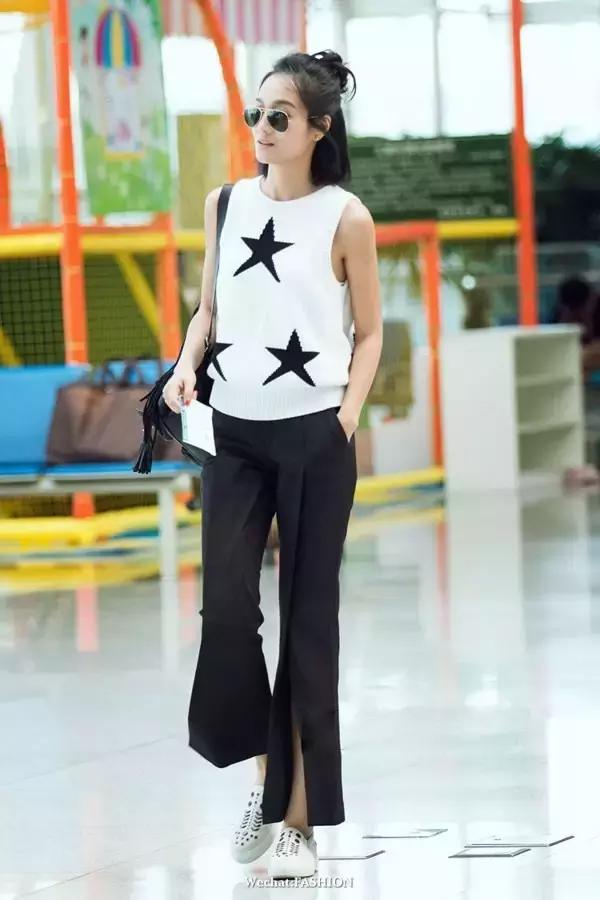 刘诗诗阔腿裤,刘诗诗穿阔腿裤太惊艳