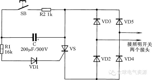 各种灯具线路接线图,单个灯具接线示意图