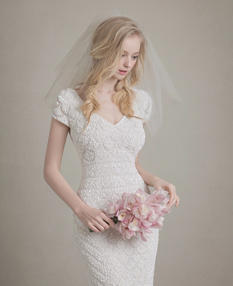 气质美女唯美梦幻婚纱,世界最美的顶级婚纱