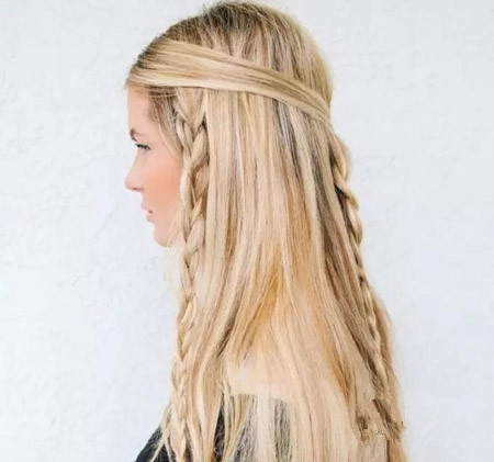 编发教程简单日常编发,编发简单8步教会你一款时尚编发