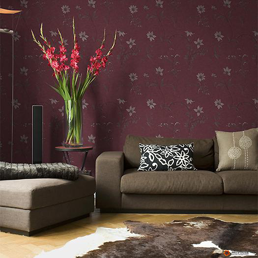 绿色调的欧式壁纸客厅,欧式客厅背景墙壁纸