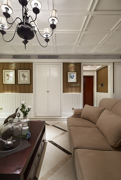 4房2厅2卫简约风格装修,160平方米房子装修美式轻奢