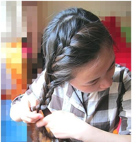 鱼尾麻花辫编发教程,辫鱼尾发简单教程