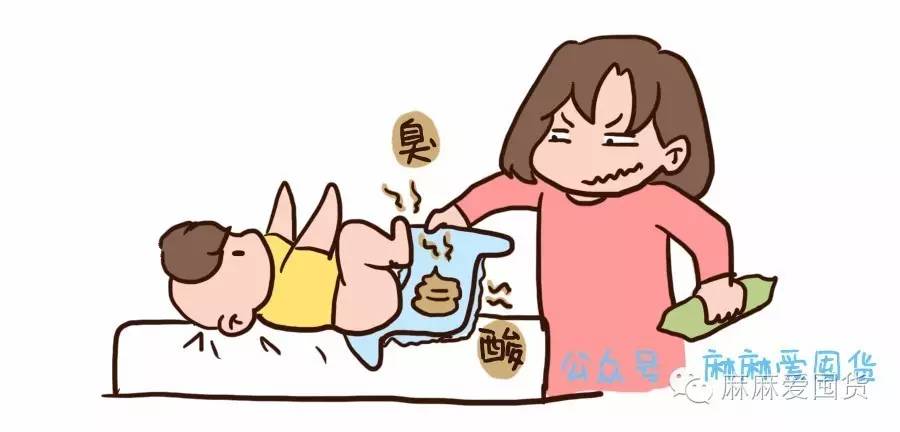 小儿漫画0-3岁宝宝,宝宝腹泻快速解决方法漫画