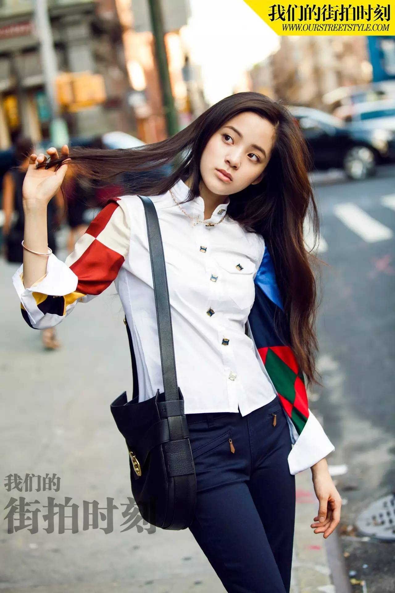街拍时尚大方显年轻气息,王珞丹街拍