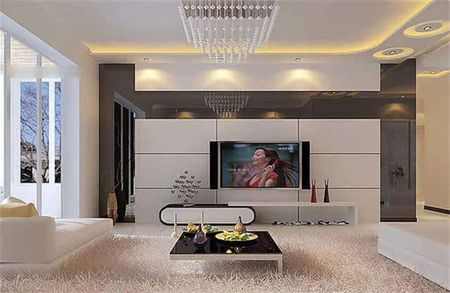 惊艳的客厅背景墙,小户型客厅装修图电视背景墙