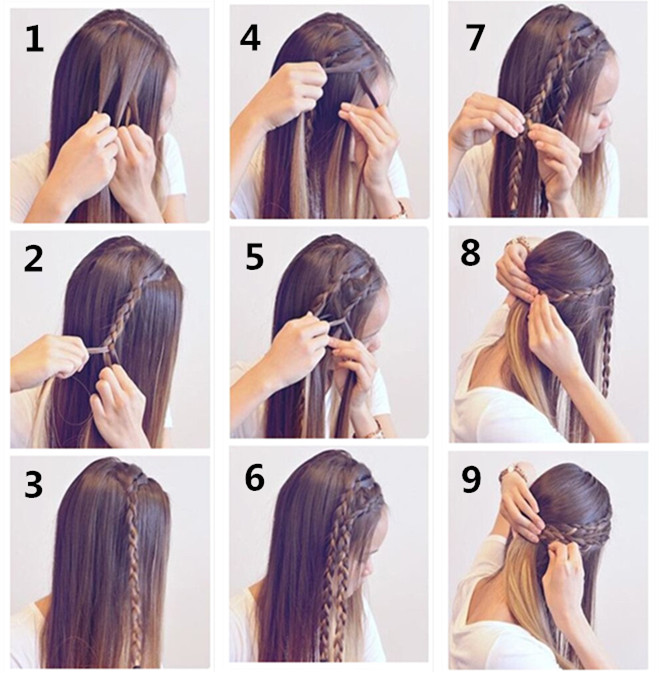 气质仙女编发不妨学一下,适合学生党的仙女编发中短发简单