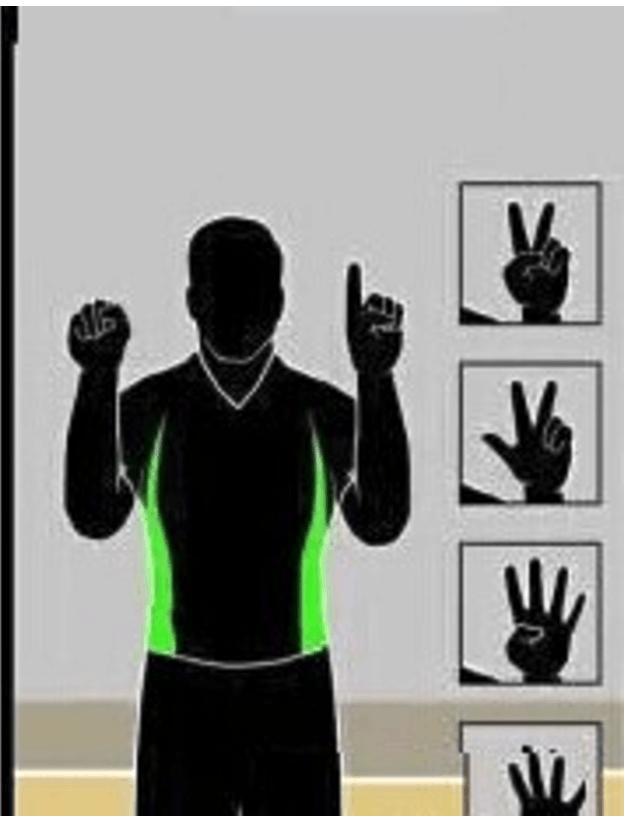 篮球比赛中的裁判手势图解