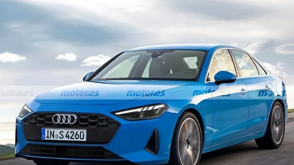 全新一代奥迪a4将发布,新一代奥迪a4曝光前脸继续扩大