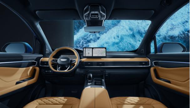 吉利豪越2022款6座suv,吉利大7座suv最新款豪越参配