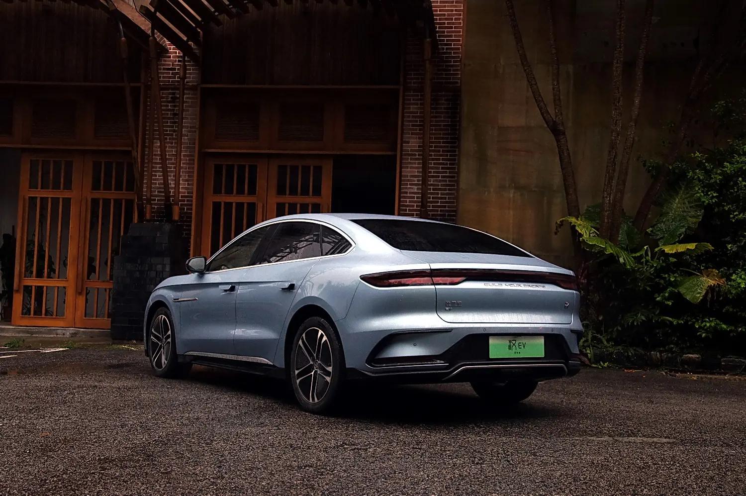 比亚迪汉ev冠军版顶配沉浸式体验,感受中式豪华比亚迪汉ev