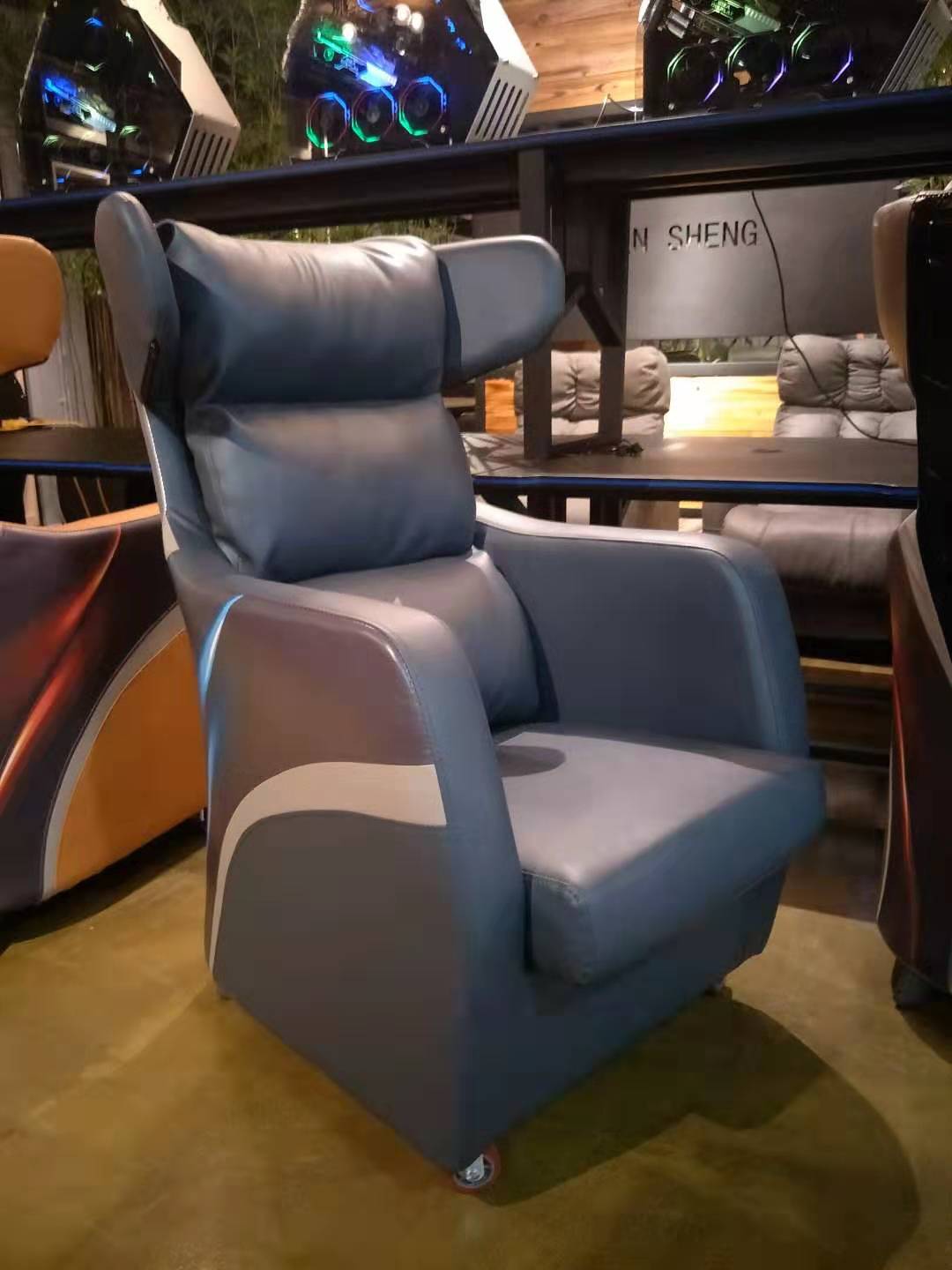 震升网咖家具工厂,震升网吧设计