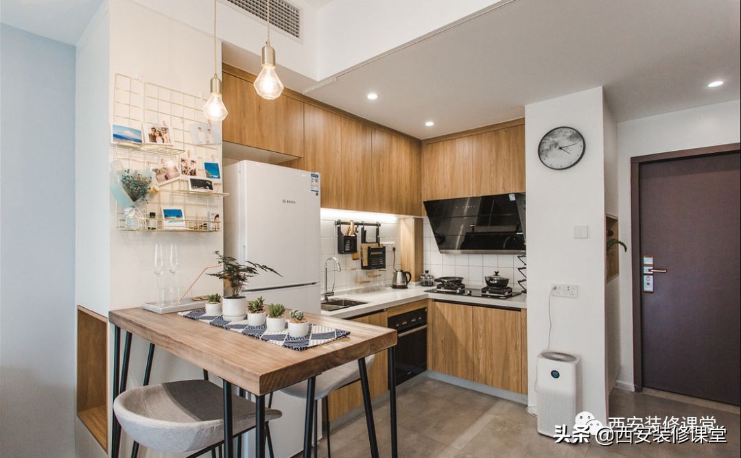 集成灶橱柜和什么颜色搭配好看,冰箱颜色和橱柜颜色搭配效果图