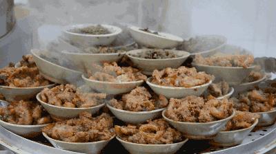 四川崇州怀远镇网红小吃粉蒸肉,崇州美食粉蒸肉