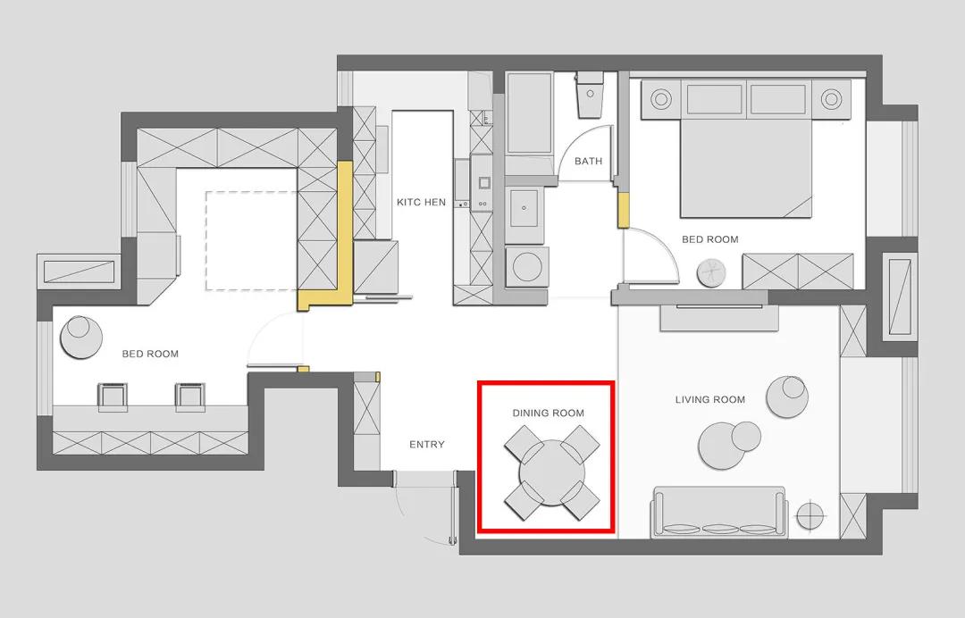 中式风格的精装房改轻奢,精装房微改极简原木风