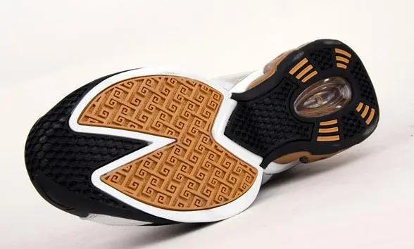 奥尼尔shaq系列篮球鞋白底黑皮面,奥尼尔自创shaq球鞋