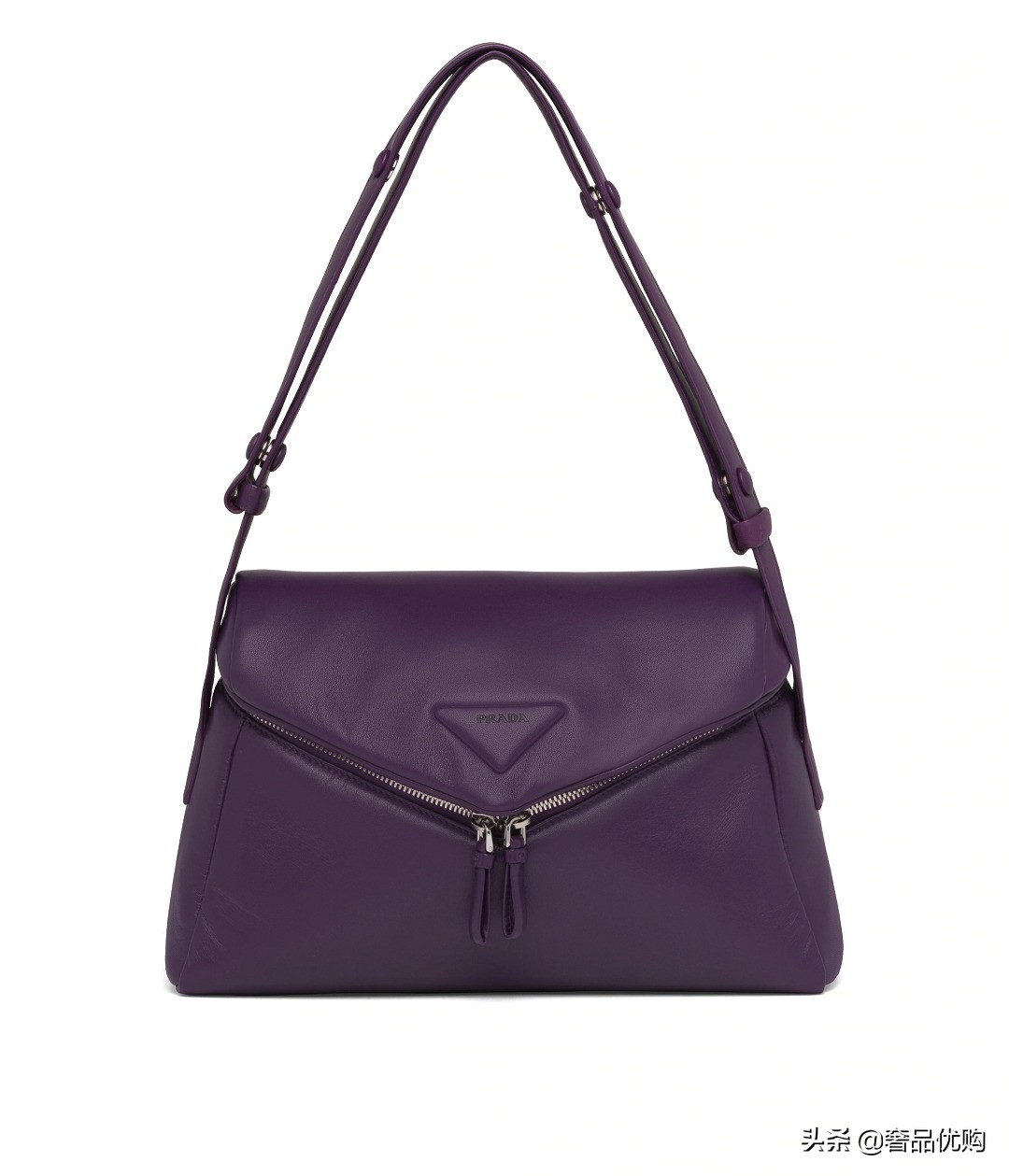 prada新款刺绣宽肩带,prada三角徽标外套