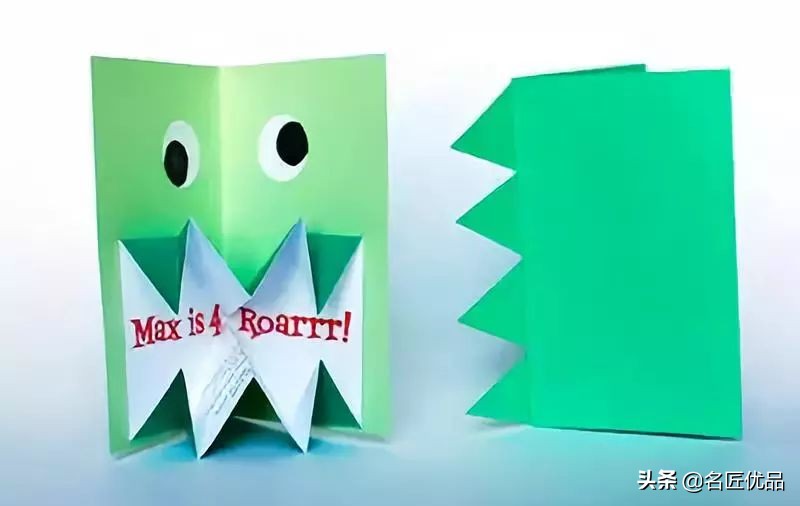 恐龙贺卡手工制作,纸盒手工制作大全创意幼儿园恐龙