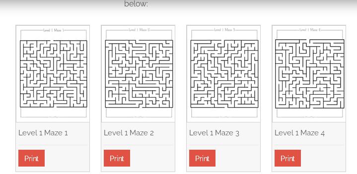 数学迷宫图片大全可打印,数学迷宫图打印