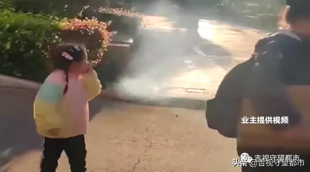 小区仙气飘飘雾气缭绕,小区单元门仙气飘飘