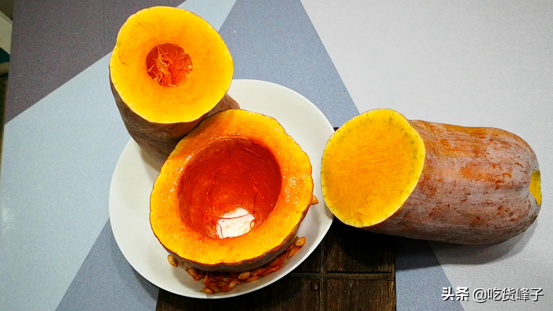 切开南瓜吃不完怎么储存,南瓜切开后不挖瓜瓤怎么保存
