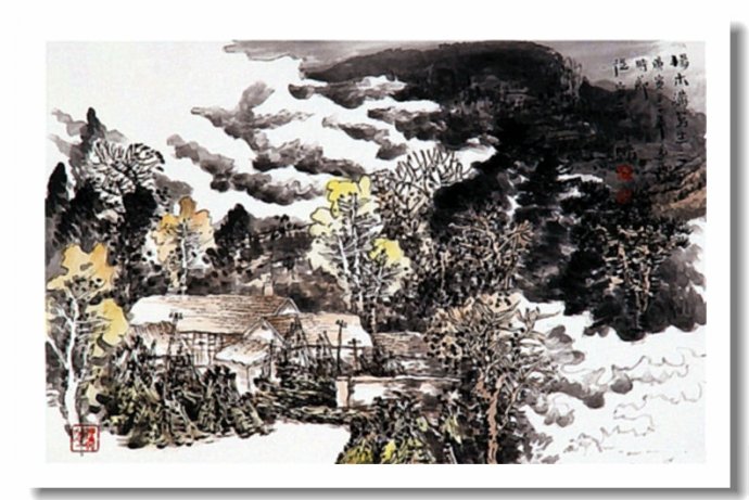 李向鸿山水画精品欣赏,李雁飞写意山水画