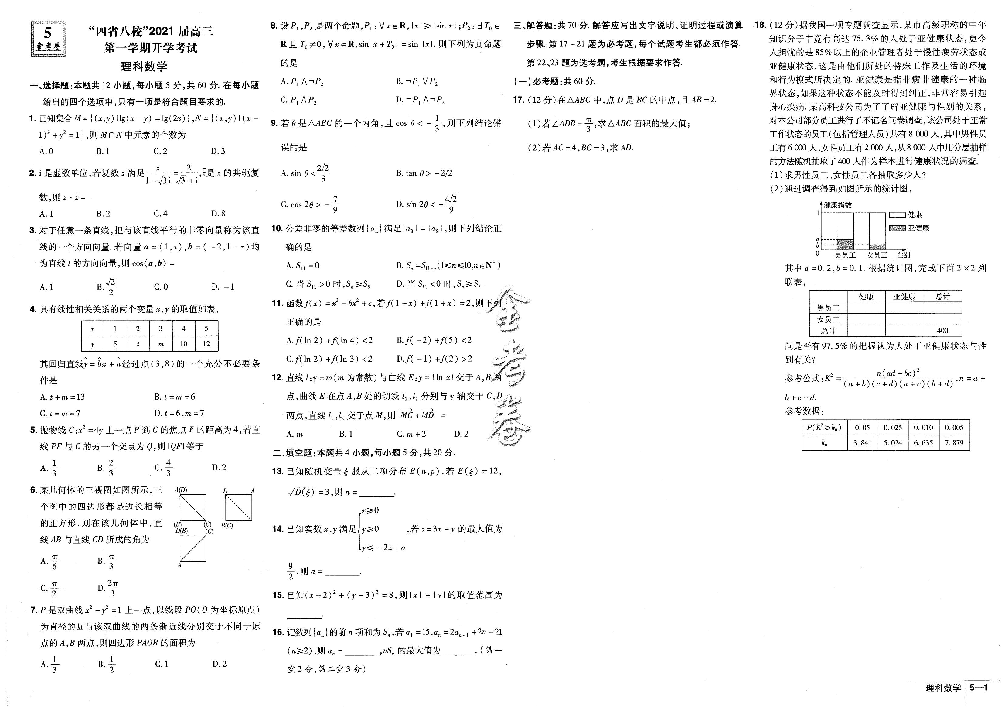 2021年高考冲刺优秀模拟试卷汇编,2024高考冲刺优秀模拟卷45套