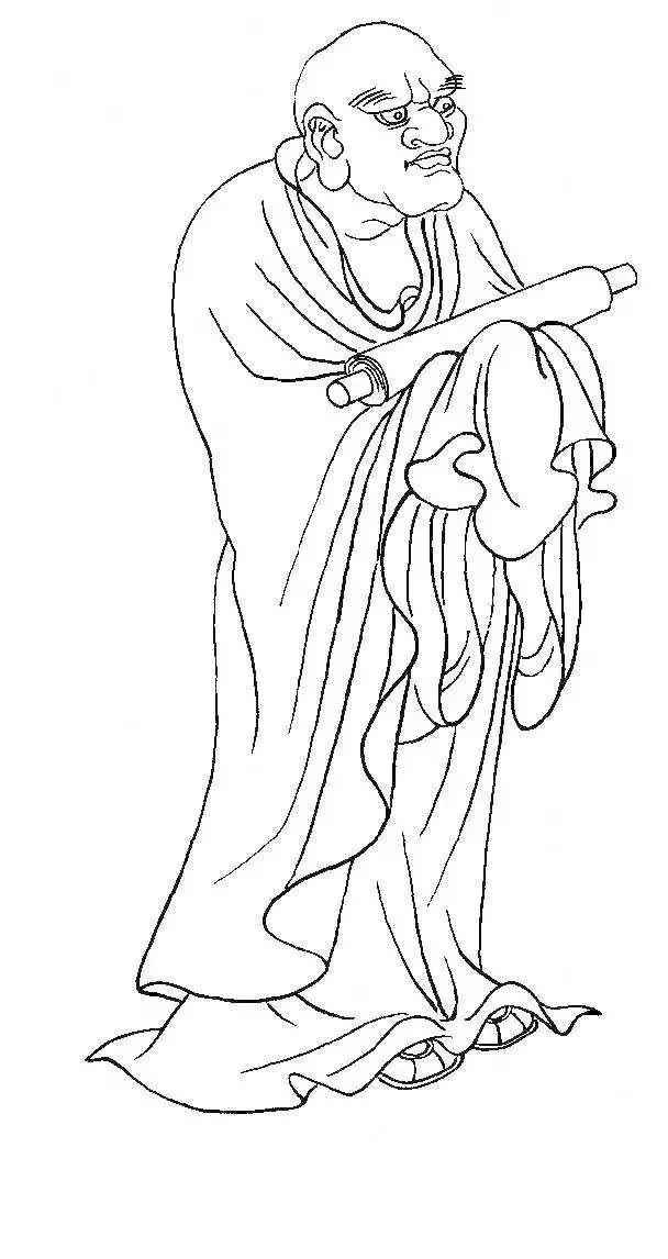 李公麟白描十八罗汉图,白描罗汉图全集